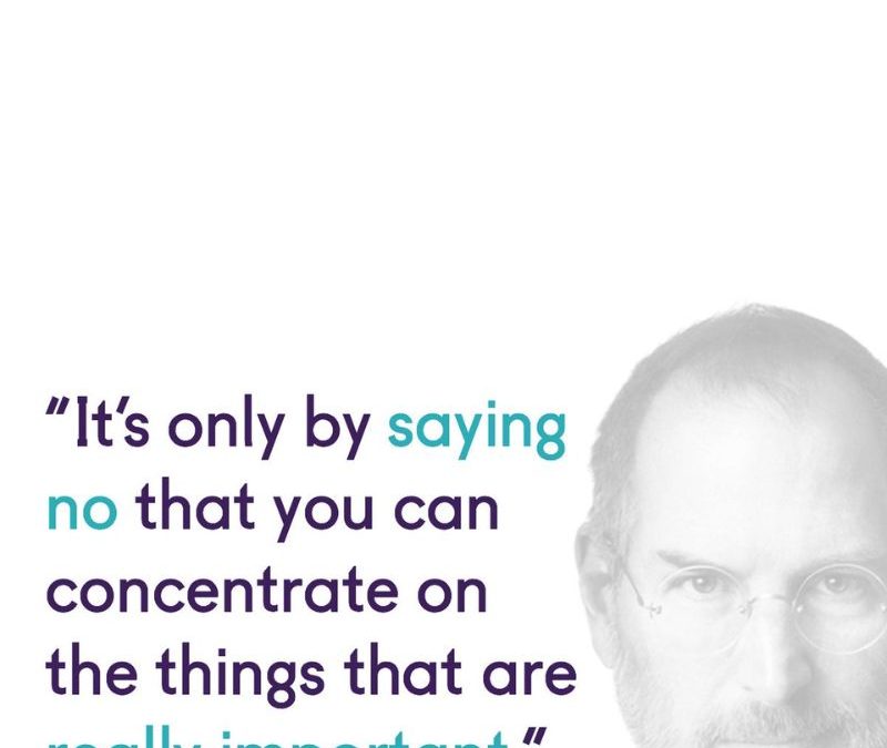 To Get Things Done, Say “No” More Often
